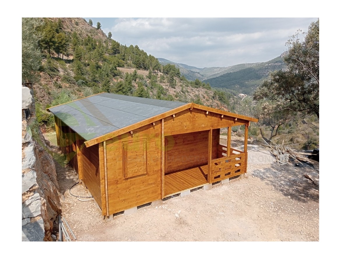 CASA DE MADERA ALMERIA , 53 m2 - 44 mm